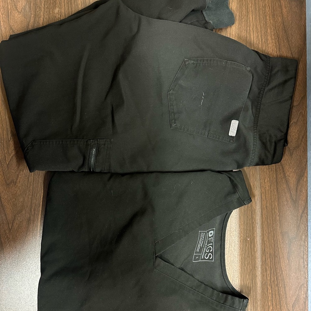 Figs Black Scrub Pants